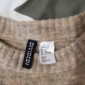 Comfy, large cream colored women's sweater